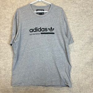 Adidas Gray Men's Short sleeve T-Shirt